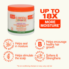 Cantu cream texture close-up showing rich moisturizing consistency