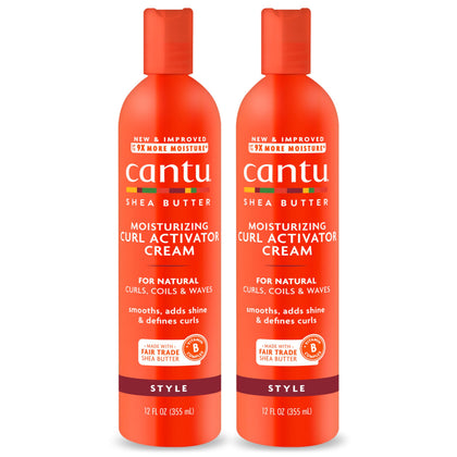 Cantu curl activator front packaging showing product benefits