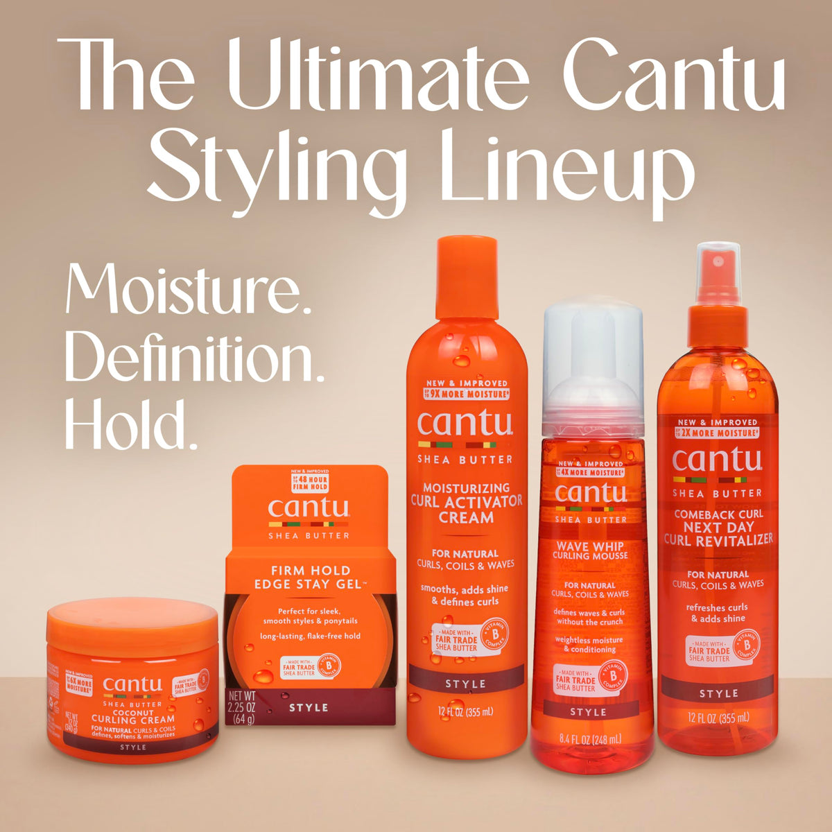 Two Cantu curl activator tubs stacked to show value pack of two
