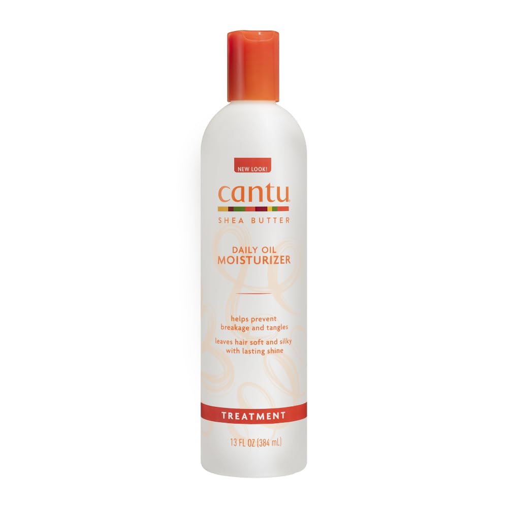 Cantu bottle front label showing product name and shea butter benefits