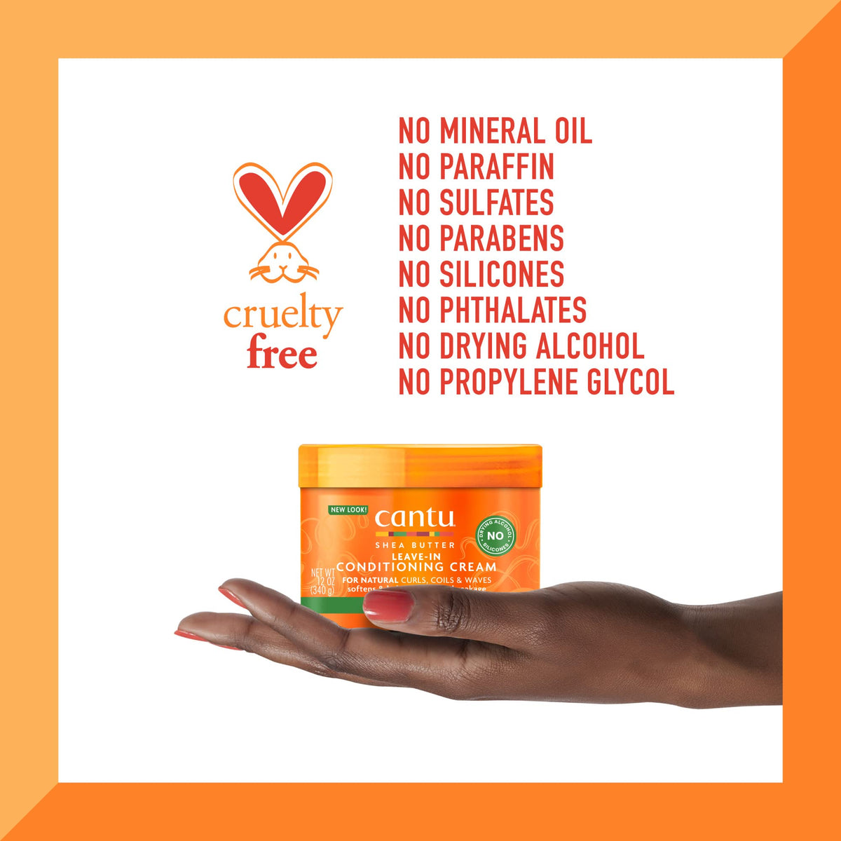 Cantu before and after on ends showing improved manageability