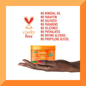 Cantu before and after on ends showing improved manageability