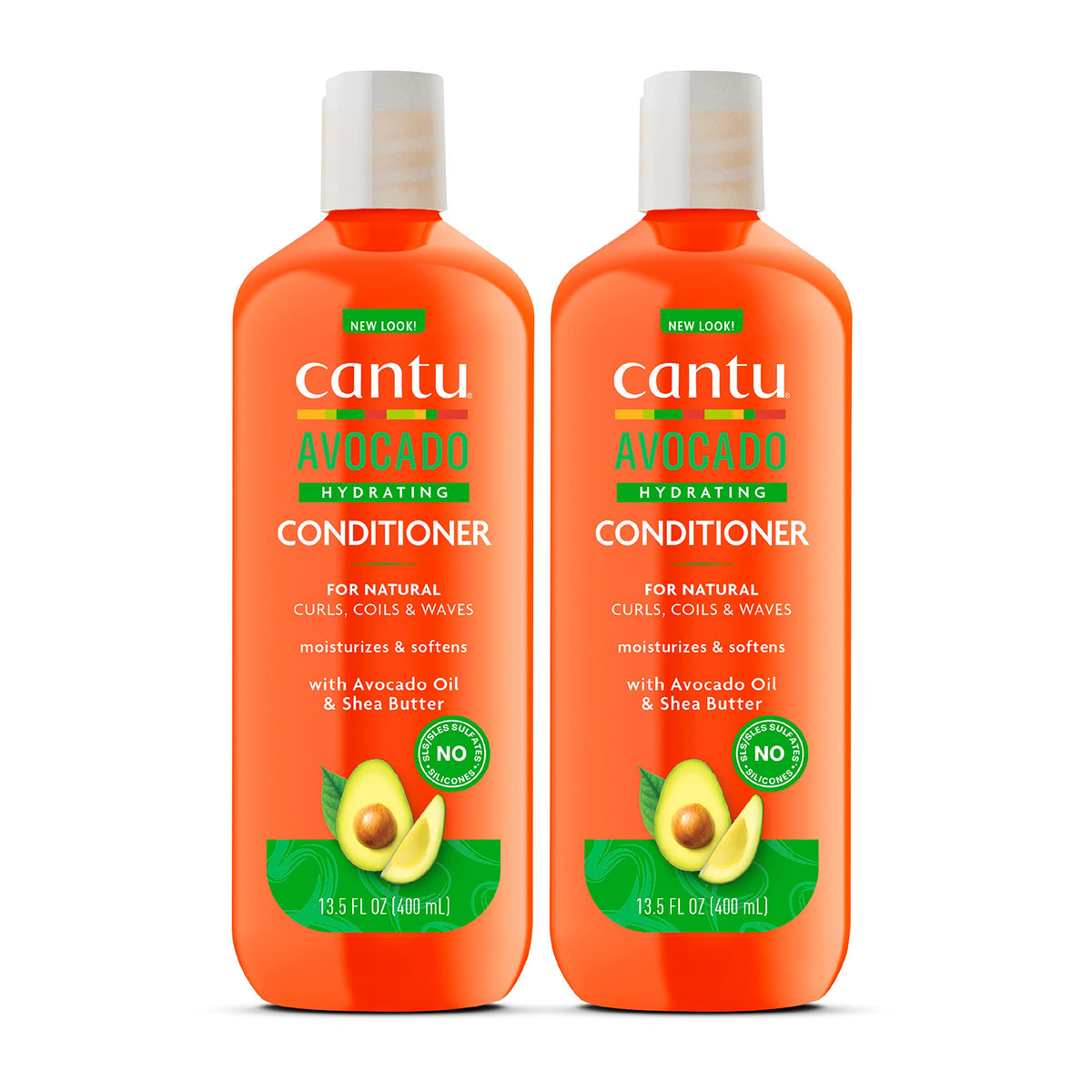 Cantu front packaging showing avocado conditioner and brand benefits