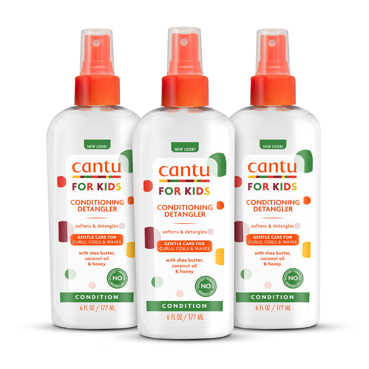 Cantu front packaging showing bottle and easy-spray benefit