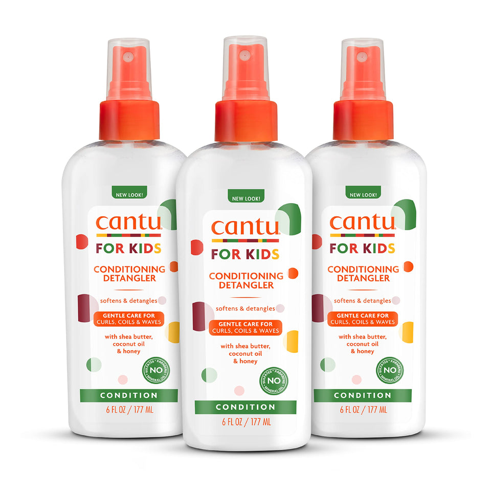 Cantu front packaging showing bottle and easy-spray benefit