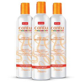 Cantu front packaging showing product and benefits for glossy hair