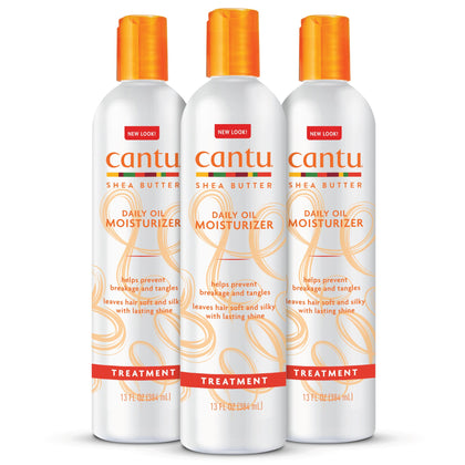 Cantu front packaging showing product and benefits for glossy hair