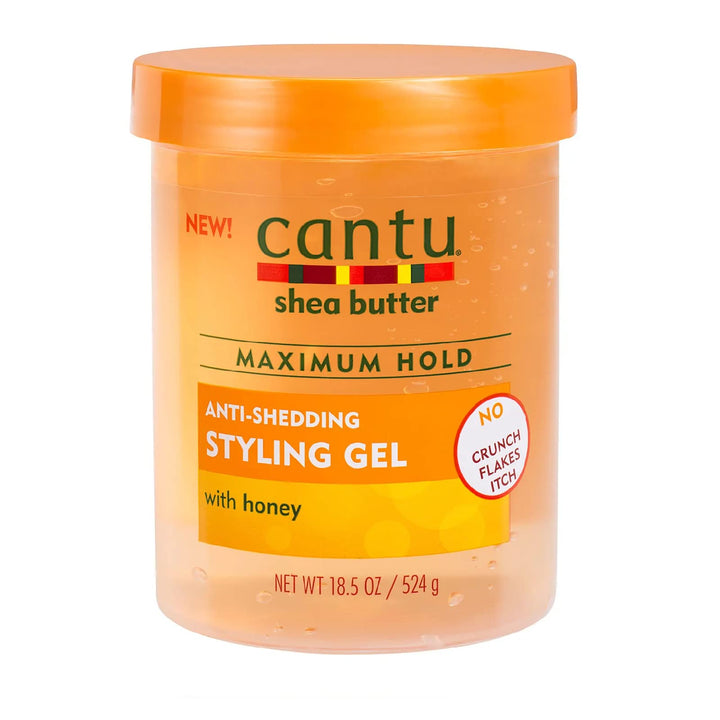 Cantu tub front view shows label and benefits for defined curls