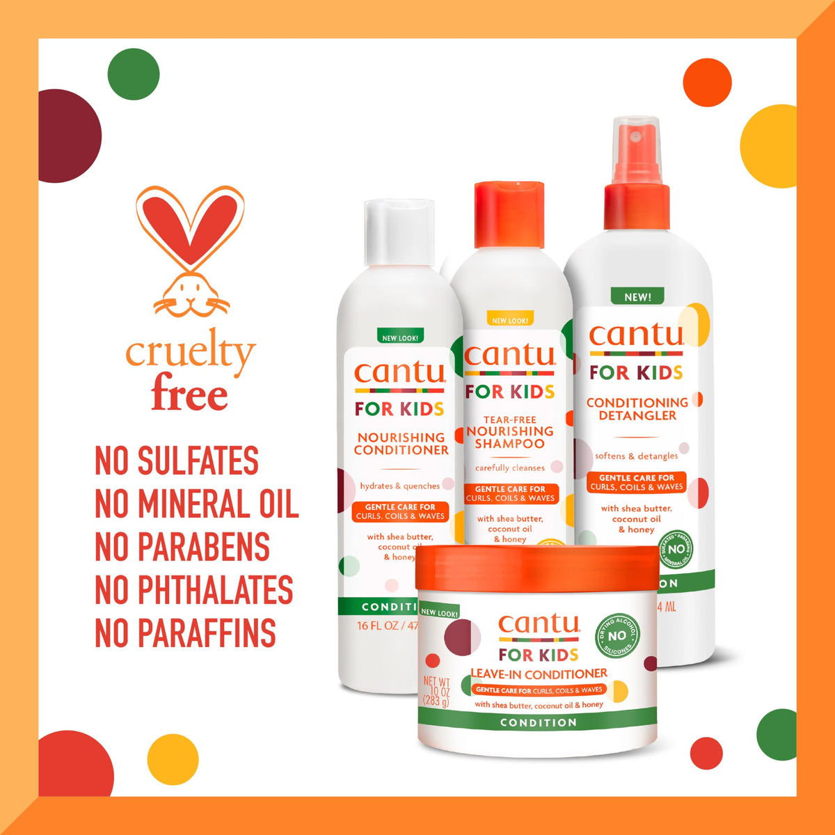 Cantu products used in a family bathroom scene for easy bath routines