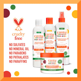 Cantu products used in a family bathroom scene for easy bath routines