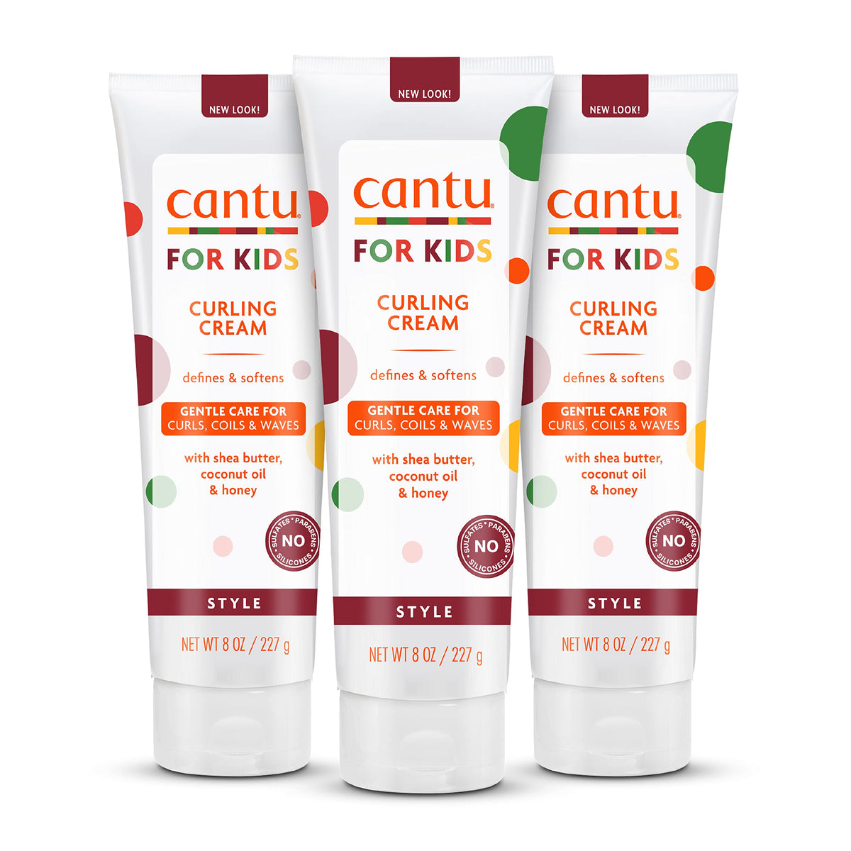 Cantu jar front view showing label and kid-friendly styling benefits