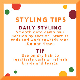 Cantu cream applied from palm to hair for smooth, easy styling