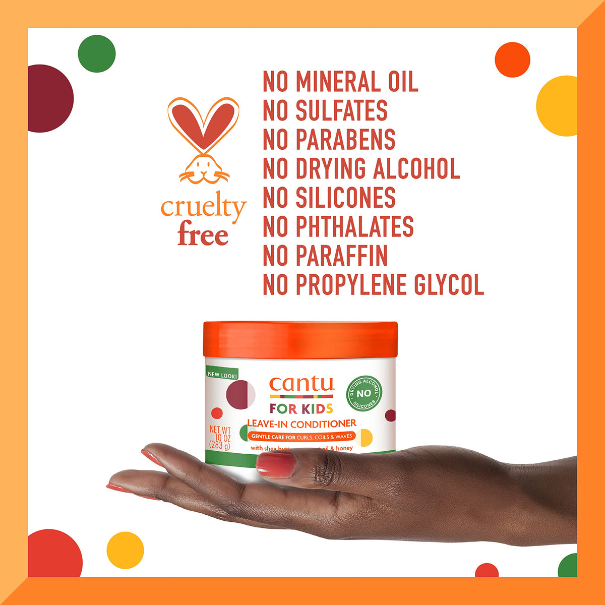 Child smiling in bathroom using Cantu for a simple kid-friendly hair routine