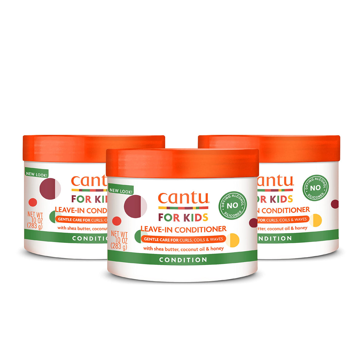 Cantu bottle front view showing label and friendly kids branding for easy identification