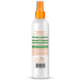 Cantu label detail closeup showing formula claims and worry-free ingredients