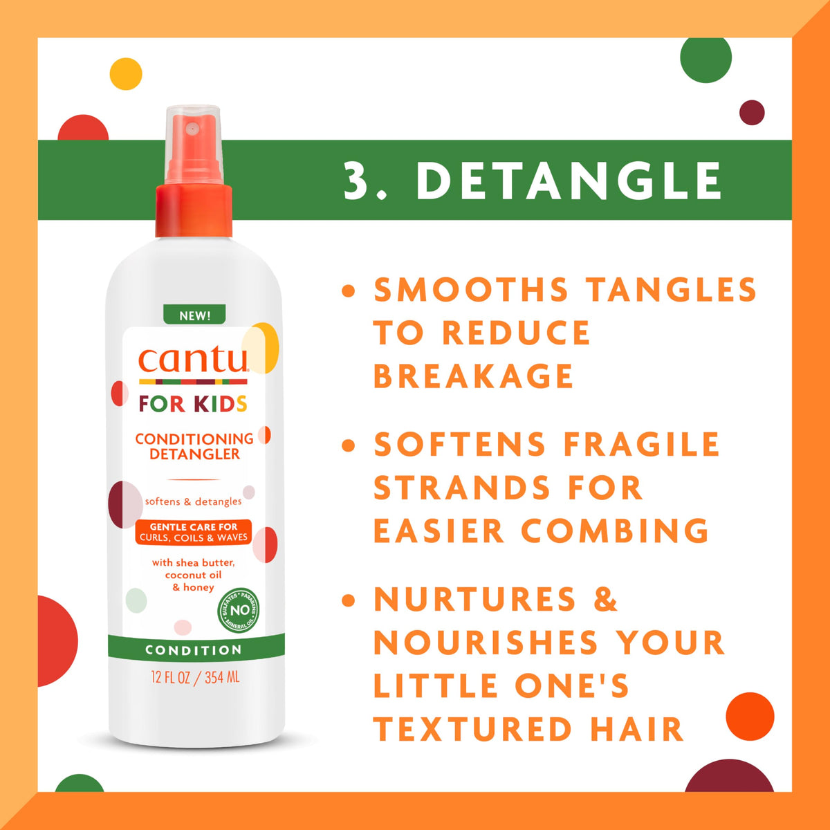Cantu leave-in conditioner cream texture showing moisture and definition