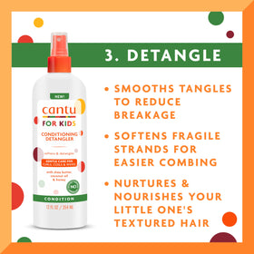 Cantu leave-in conditioner cream texture showing moisture and definition