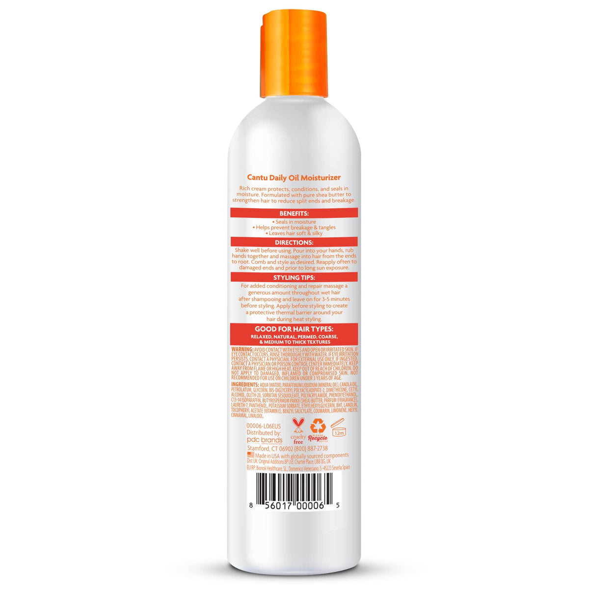 Cantu three bottles on bathroom shelf conveying value pack convenience