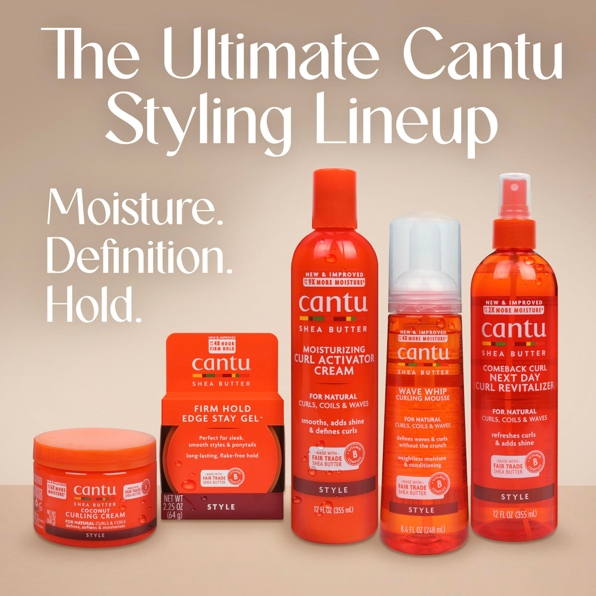 Cantu three-bottle boxed pack showing value and multi-use supply