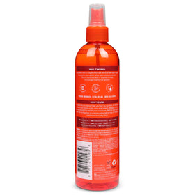 Cantu nozzle close-up demonstrating fine mist for even curl refresh