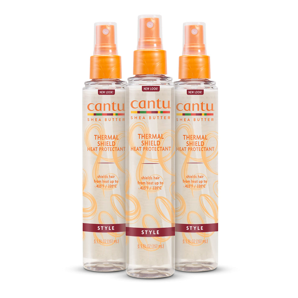 Cantu thermal shield front packaging showing product benefits and size