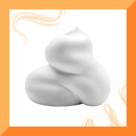 Cantu bottle next to hand to show 8.4 fl oz size and scale