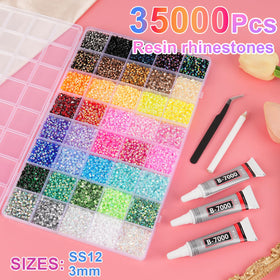 CANVALITE open 40 color grids showing organized rhinestones for easy selection