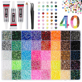 CANVALITE front packaging showing full rhinestone kit and box benefit storage