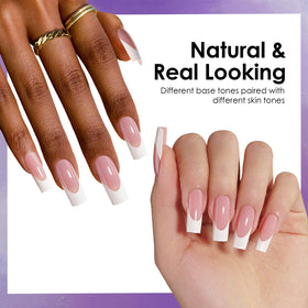 CANVALITE on model hands showcasing polished French manicure look instantly