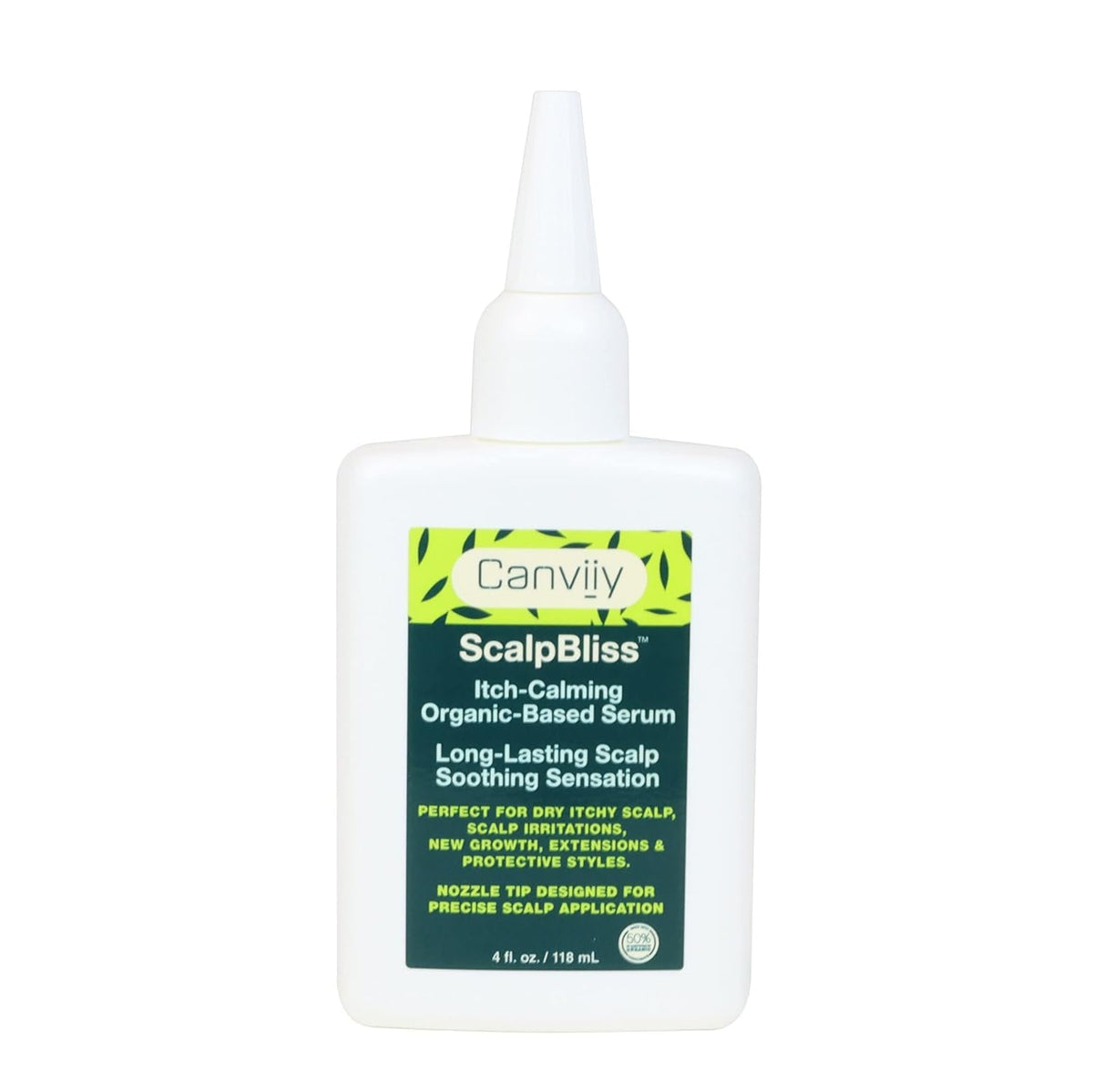 Canviiy front bottle view showing clean packaging and soothing serum benefit