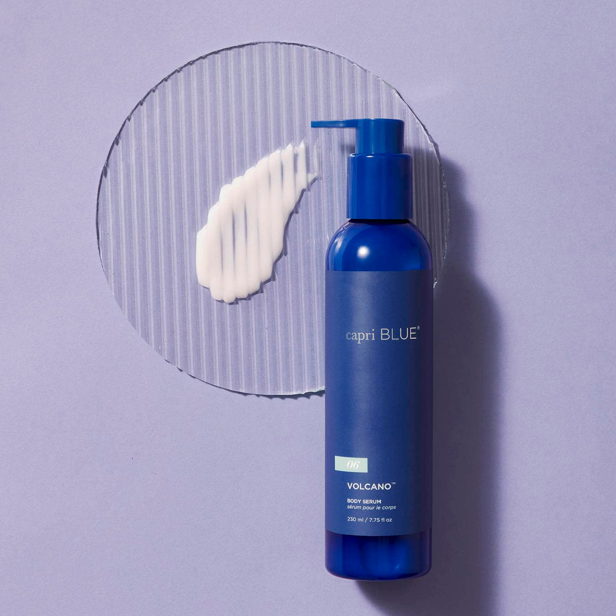 Capri Blue serum pump dispensing lightweight moisturizer with quick absorption