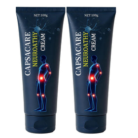 Capsacare front packaging showing product identity and size benefits