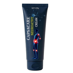 Capsacare front tube showing brand and 100g size for clear product identification and convenience