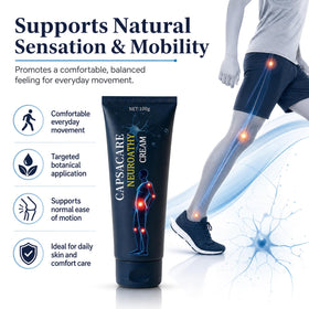Capsacare being massaged into hand for quicker skin absorption