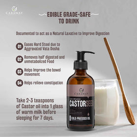 CARAWAY oil pouring into spoon showing smooth consistency benefit