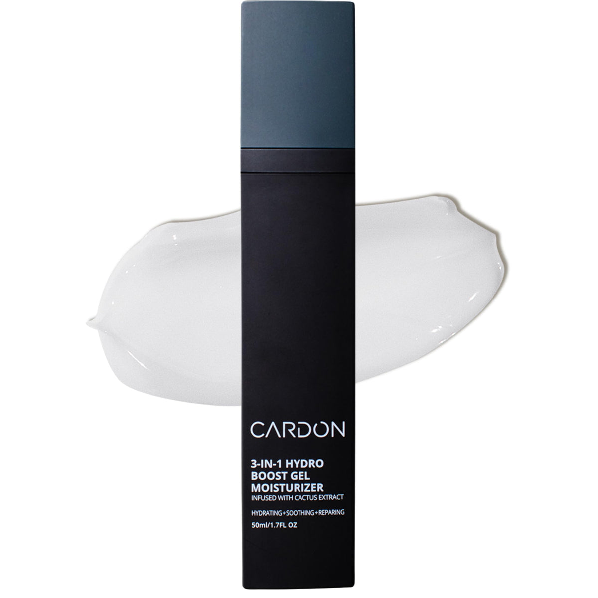 Cardon front packaging showing lightweight moisturizer and product benefits