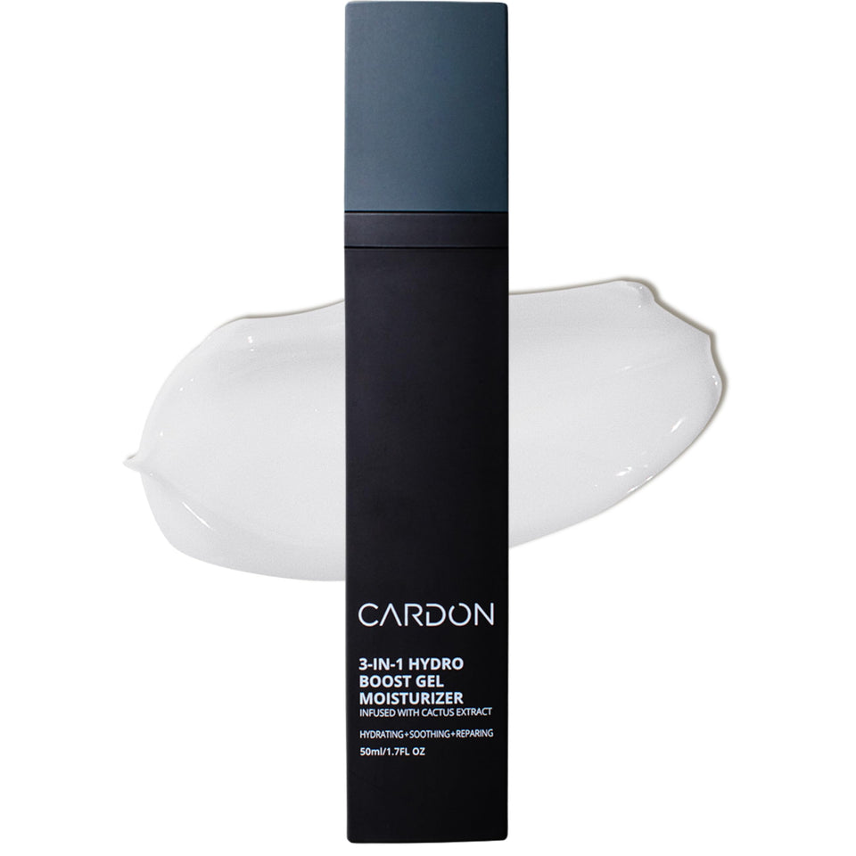 Cardon front packaging showing lightweight moisturizer and product benefits