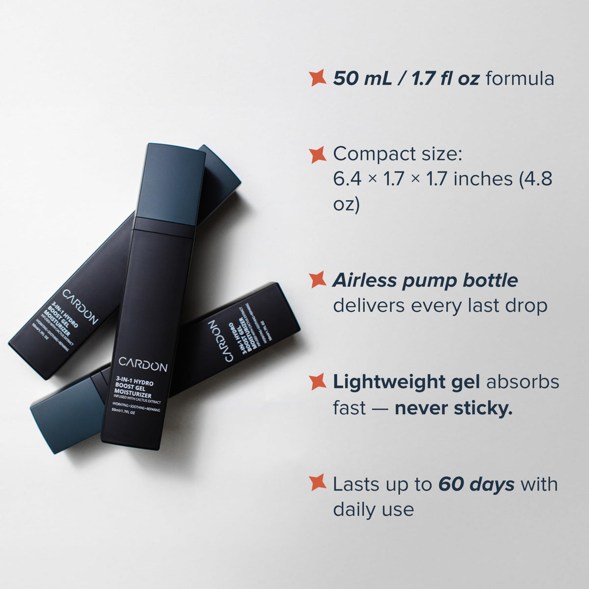 Cardon cactus extract bottle highlighting natural soothing active