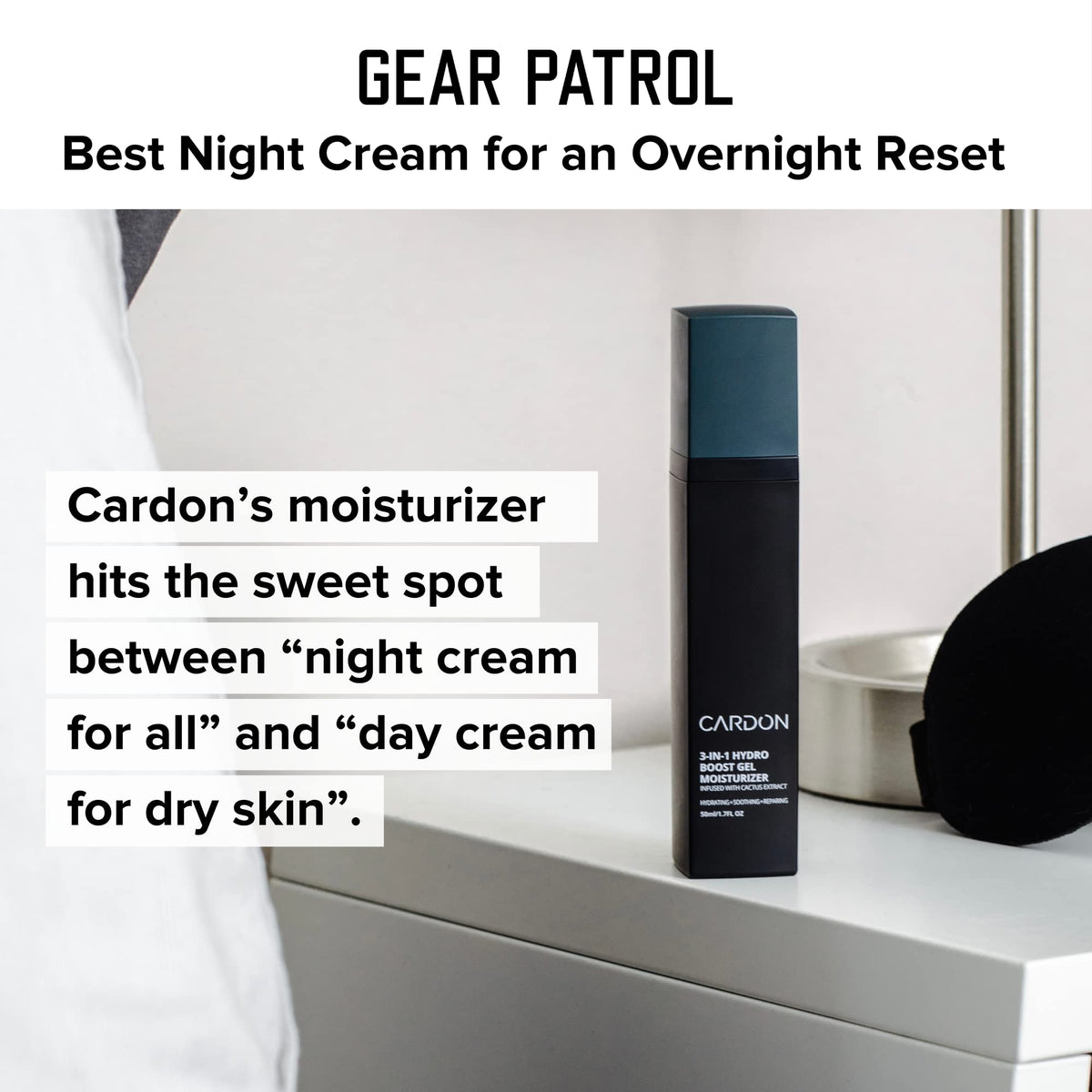 Cardon label close-up showing ingredients and clean formulation benefits