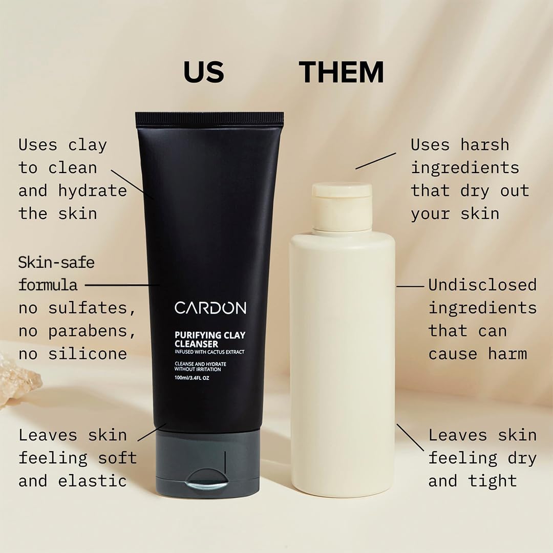Cardon tube label detail showing ingredients and usage benefits