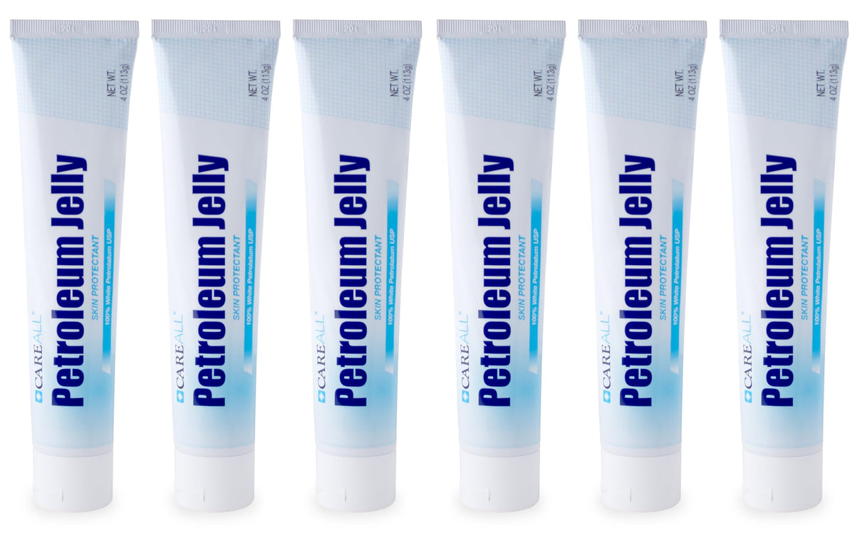 CareAll front view of six 4 oz tubes showing pack convenience and portability