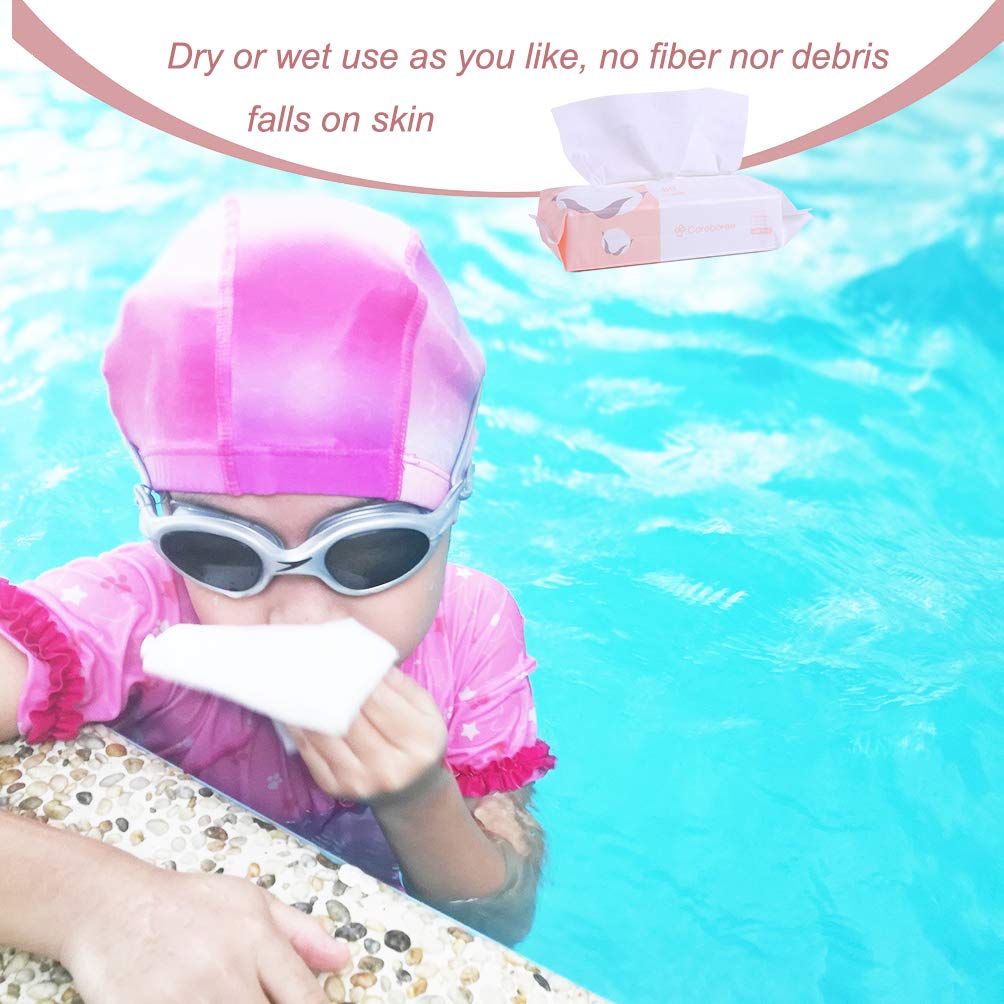 careboree used for baby cleanup on changing table, soft and non-irritating care