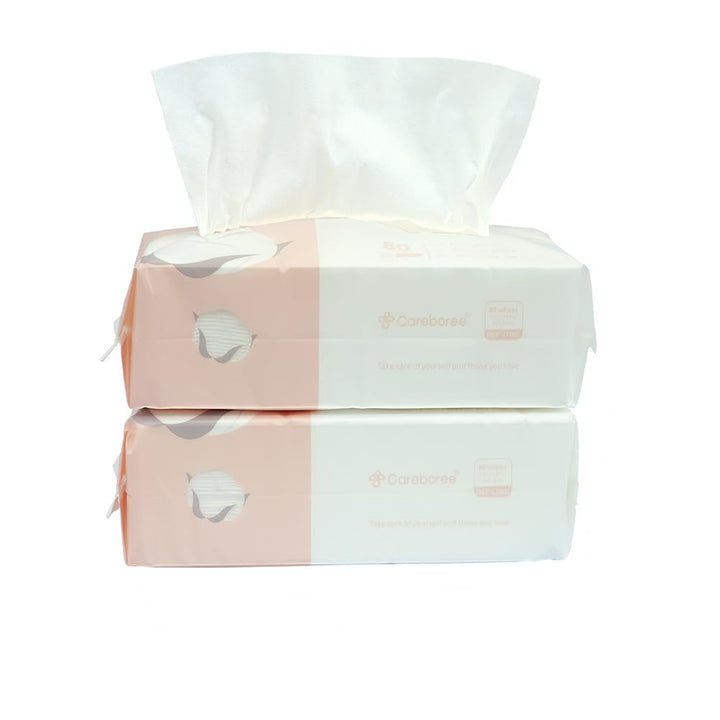 careboree front packaging showing two 80-count packs and product branding, convenient storage
