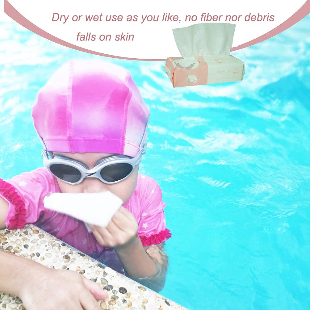 careboree stacked wipes highlighting thickness and durability, strong absorbency benefit