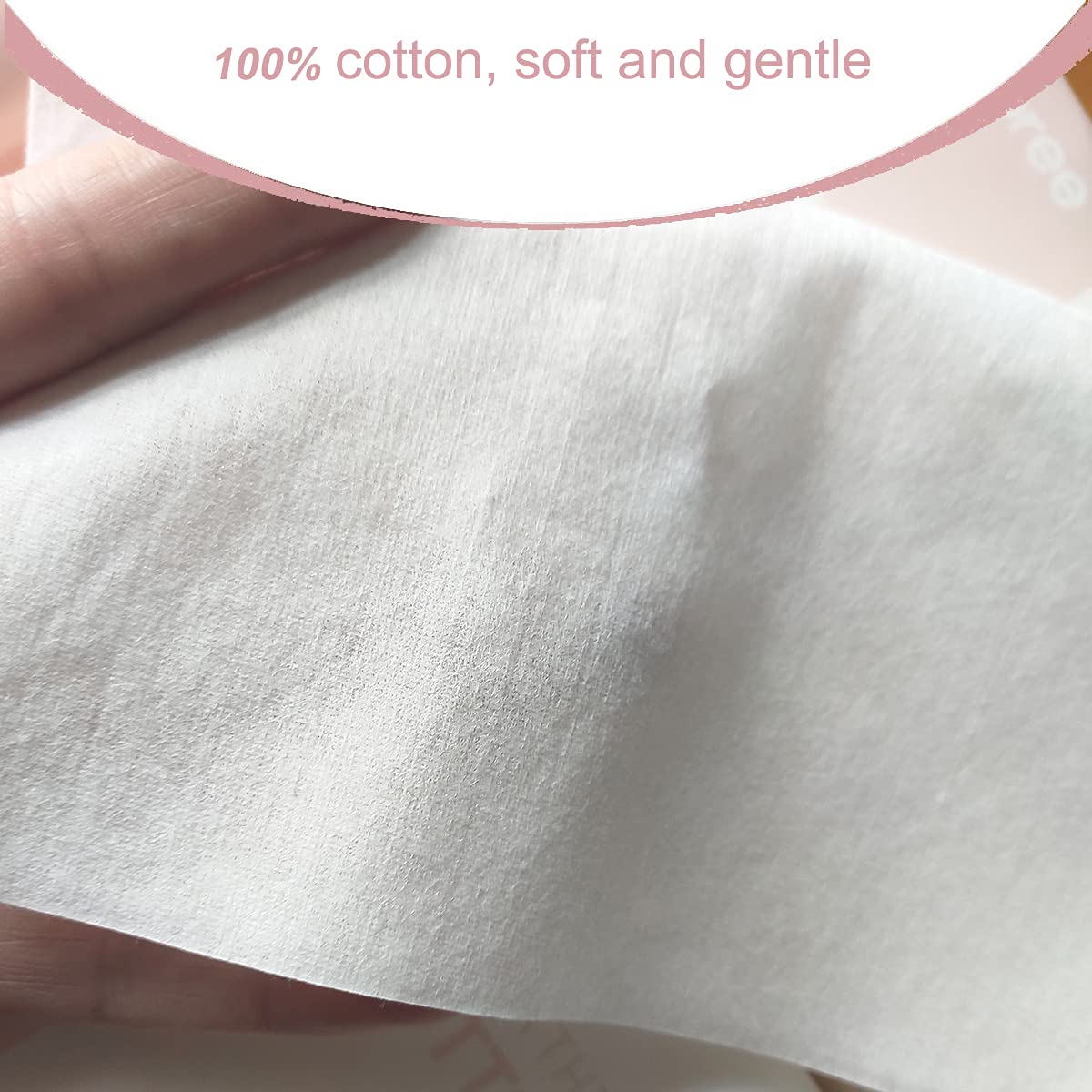 careboree texture closeup displaying extra-thick cotton weave for absorbency
