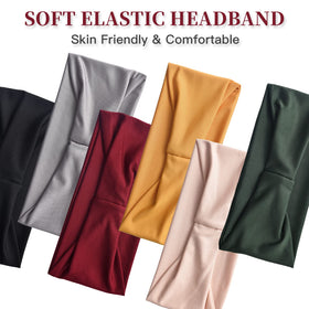 Carede headband beside ruler showing 4-inch width and size fit benefit