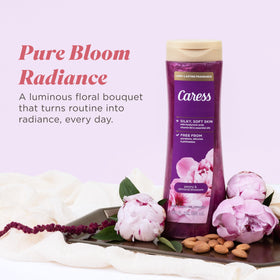 Caress lifestyle bathroom scene showing daily routine uplift benefit