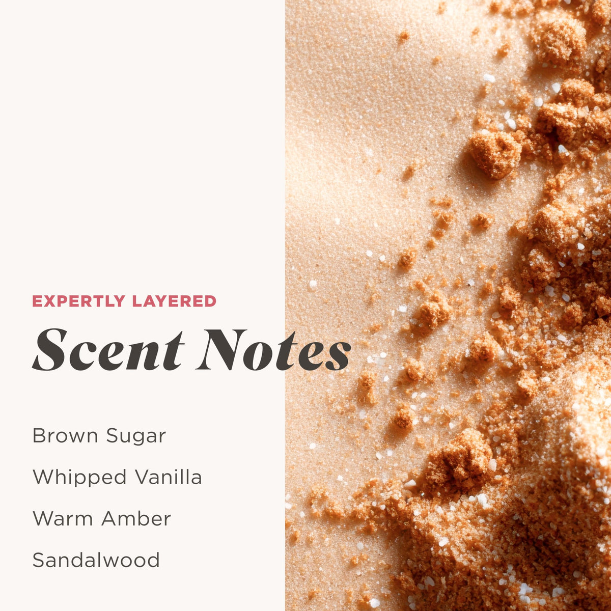 Caress exfoliating texture close-up with gentle beads for smoother skin