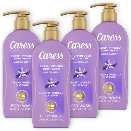 Caress front packaging showing pump and product identity for easy selection