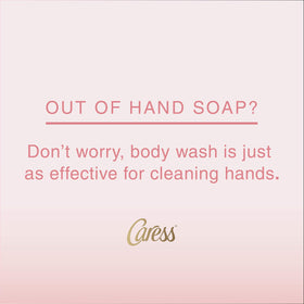 Caress creamy texture close-up lather demonstrating silkiness and softening benefit